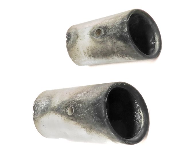 Thumbnail 3: 15-18 AUDI Q3 09-18 VW TIGUAN REAR EXHAUST TAIL PIPE MUFFLER TIP SET/2