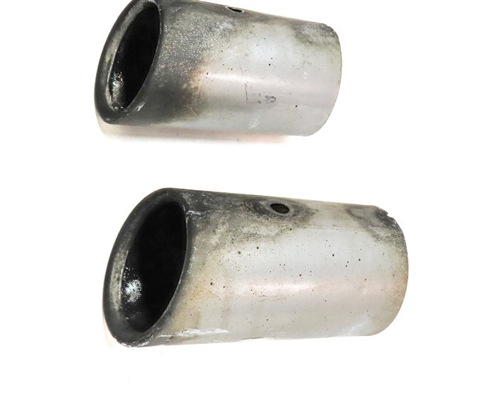 Thumbnail 4: 15-18 AUDI Q3 09-18 VW TIGUAN REAR EXHAUST TAIL PIPE MUFFLER TIP SET/2