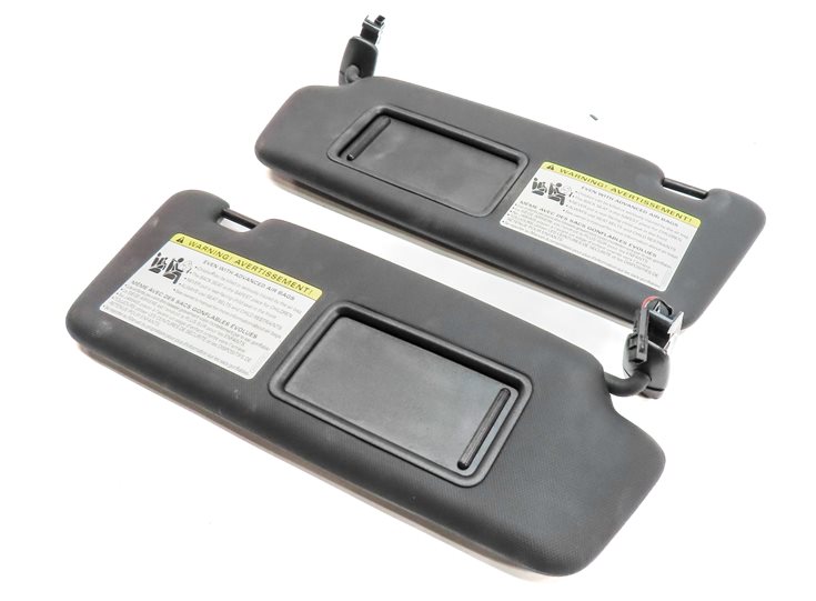 2015-2023 AUDI Q3 (8U) FRONT LEFT & RIGHT SUNVISOR SUN VISOR SET-2 (Black)