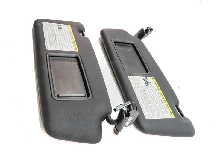 Thumbnail 3: 2015-2023 AUDI Q3 (8U) FRONT LEFT & RIGHT SUNVISOR SUN VISOR SET-2 (Black)
