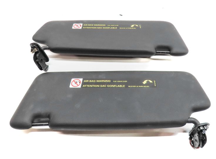 Thumbnail 6: 2015-2023 AUDI Q3 (8U) FRONT LEFT & RIGHT SUNVISOR SUN VISOR SET-2 (Black)