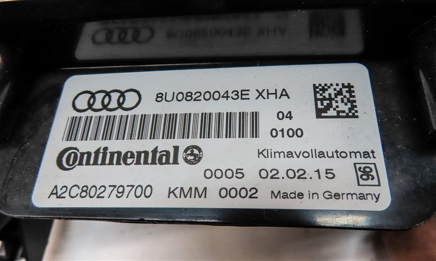 Thumbnail 9: 2015-2016 AUDI Q3 (8U) FRONT HEATER A/C TEMPERATURE CLIMATE CONTROL PANEL