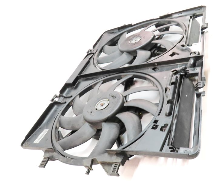 Thumbnail 5: 16-18 AUDI A6 Q3 C7 8U 2.0L TURBO ENGINE RADIATOR COOLING FAN w/SHROUD ASSEMBLY