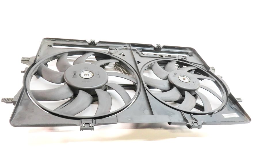 Thumbnail 6: 16-18 AUDI A6 Q3 C7 8U 2.0L TURBO ENGINE RADIATOR COOLING FAN w/SHROUD ASSEMBLY