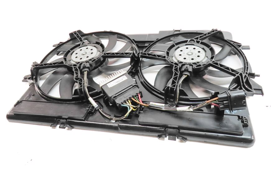 Thumbnail 7: 16-18 AUDI A6 Q3 C7 8U 2.0L TURBO ENGINE RADIATOR COOLING FAN w/SHROUD ASSEMBLY