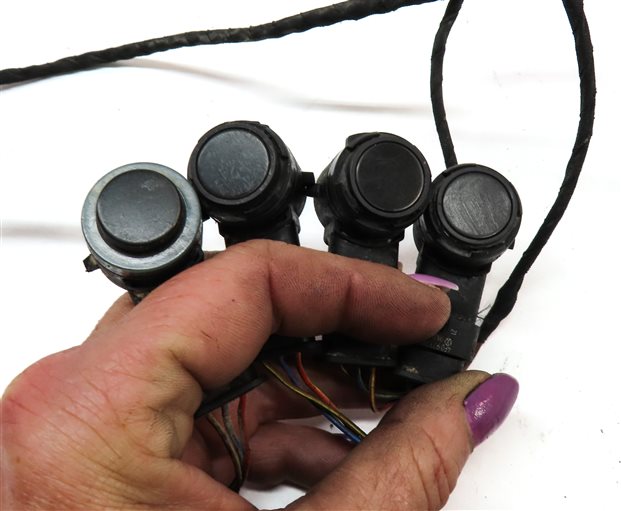Thumbnail 5: 2015 AUDI A3 (8V) REAR PARK ASSIST PDC DISTANCE CONTROL SENSOR SET/4 (BLACK)