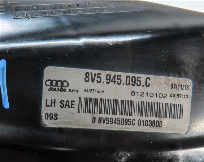 Thumbnail 8: 15-16 AUDI A3 S3 (8V) SEDAN CONVERTIBLE REAR LEFT LED TAILLIGHT BRAKE LIGHT LAMP