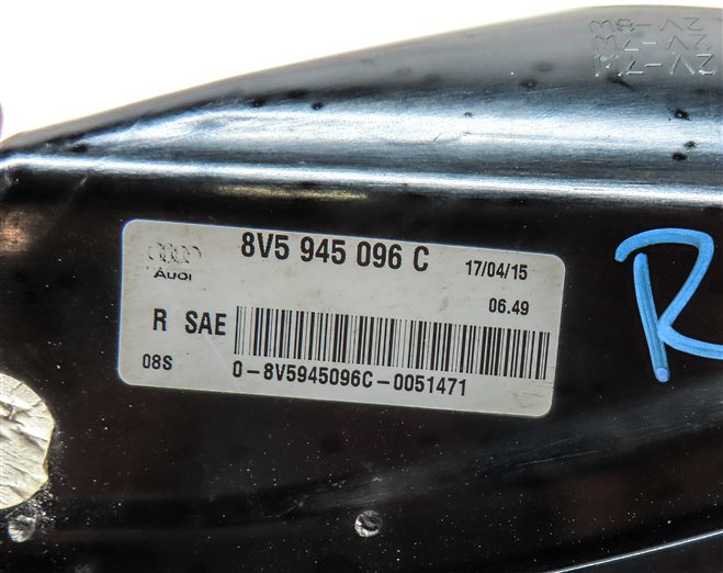 Thumbnail 8: 15-16 AUDI A3 S3 8V SEDAN CONVERTIBLE RIGHT OUTER LED TAILLIGHT BRAKE LIGHT LAMP