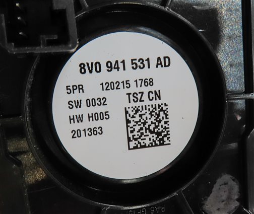 Thumbnail 9: 2015-2020 AUDI A3 (8V) FRONT LEFT DRIVER DASHBOARD HEADLIGHT HEAD LAMP SWITCH