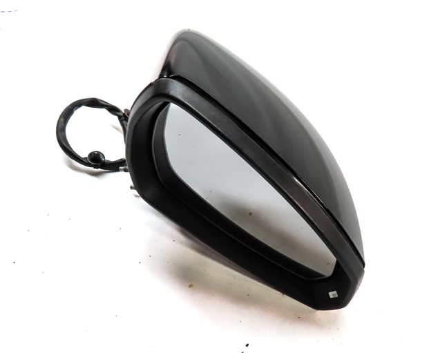 Thumbnail 4: 15-18 AUDI A3 S3 (8V) RIGHT PASSENGER MANUAL FOLD HEATED DOOR MIRROR (BLACK)