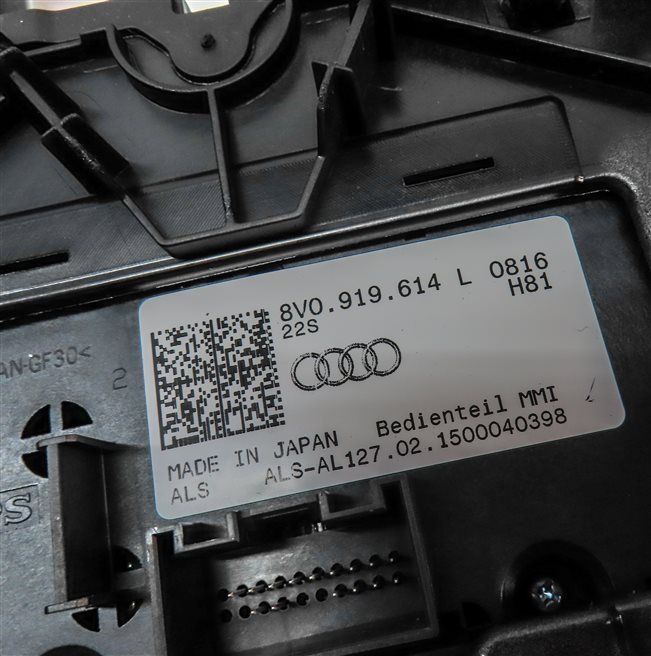 Thumbnail 11: 15-18 AUDI A3 S3 (8V) RADIO STEREO GPS NAVIGATION MEDIA MMI CONTROL SWITCH KNOB
