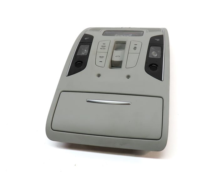 Thumbnail 2: 2013 AUDI A6 (C7 4G) FRONT INTERIOR OVERHEAD DOME LIGHT LAMP w/ SWITCHES (Gray)