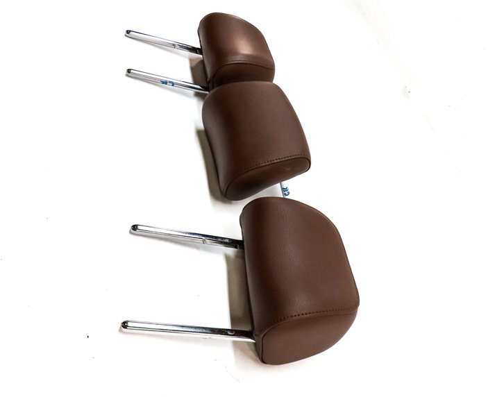 Thumbnail 3: 12-18 AUDI A6 S6 (C7 4G) REAR LEFT CENTER RIGHT SEAT HEADREST SET/3 (Brown)