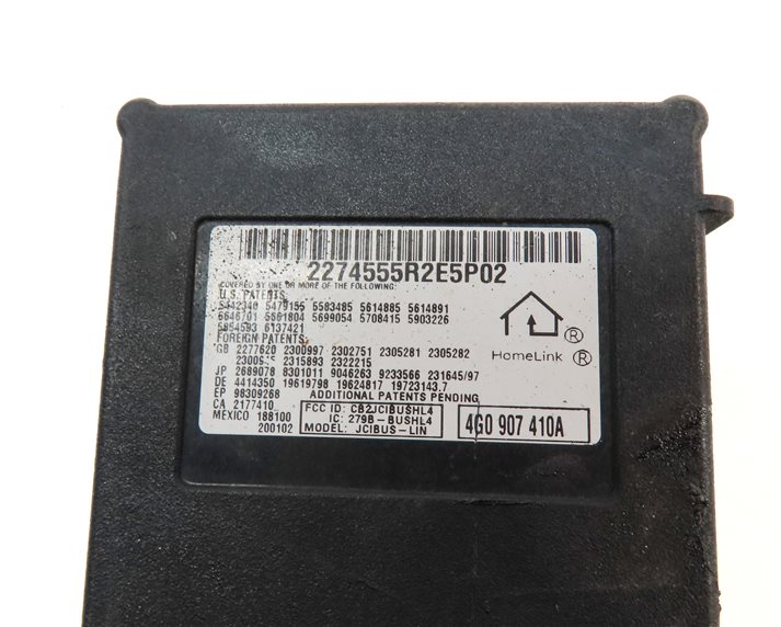 Thumbnail 6: 2013 AUDI A6 (C7 4G) HOMELINK GARAGE DOOR OPENER CONTROL MODULE