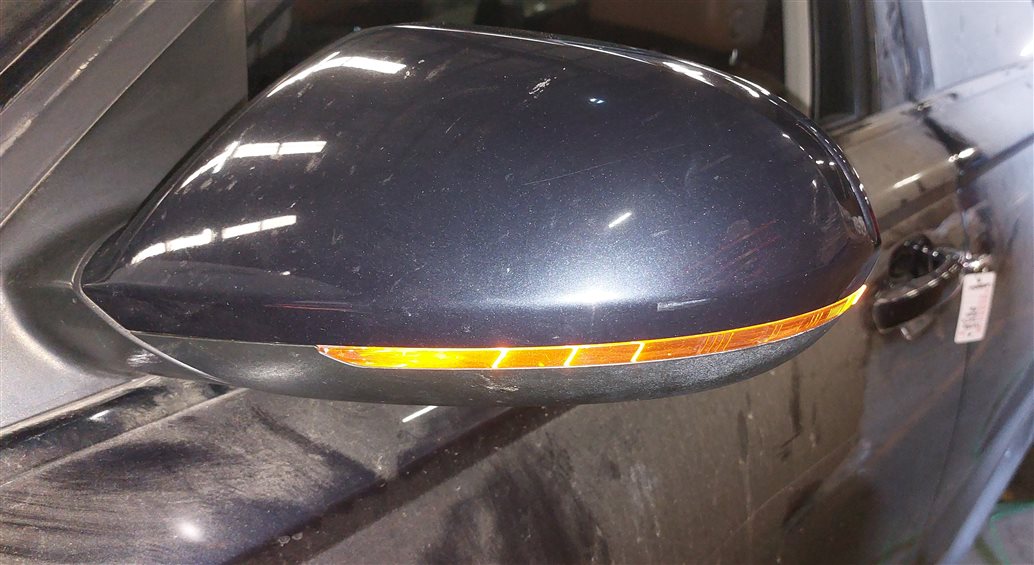 Thumbnail 2: 12-13 AUDI A6 (C7 4G) FRONT LEFT P-FOLD HEAT MEMORY AUTODIM DOOR MIRROR (Blue)