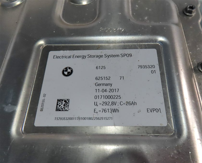 Thumbnail 8: 17-18 BMW 330E (F30) HIGH VOLTAGE HYBRID BATTERY ASSEMBLY TESTED WORKING!!! 96%