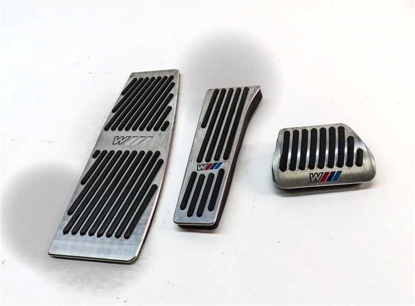 Thumbnail 2: 2017 BMW 330i 330E 3-SERIES (F30) GAS BRAKE DEAD FOOT ///M PEDAL TRIM COVER SET