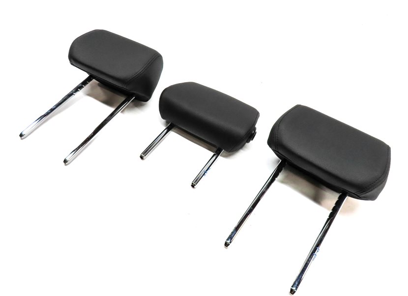 2014 BMW 328D (F30) REAR LEFT/CENTER/RIGHT SEAT HEAD REST SET/3 (Black)
