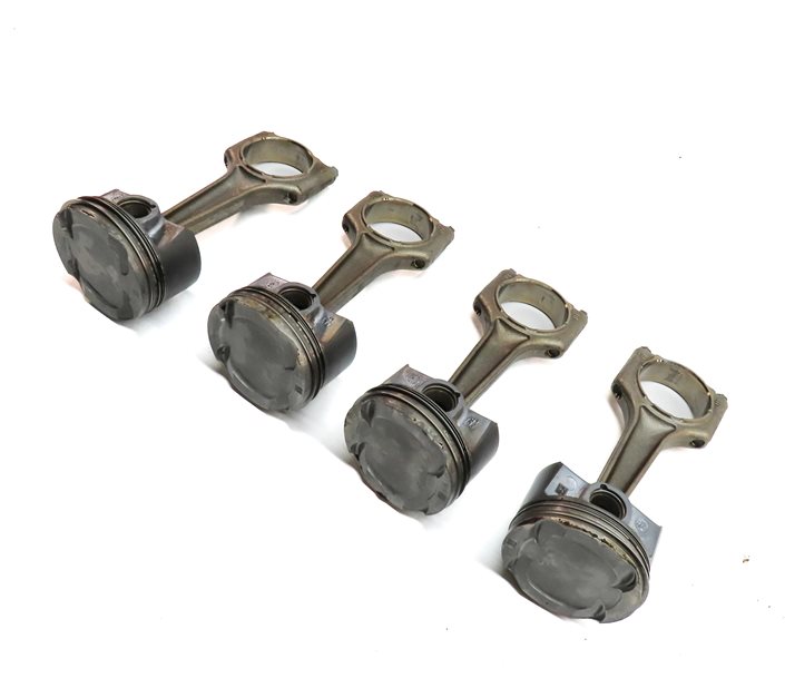 16-19 BMW 330E HYBRID (F30) 2.0L B48B20A ENGINE PISTON & CONNECTING ROD SET-4
