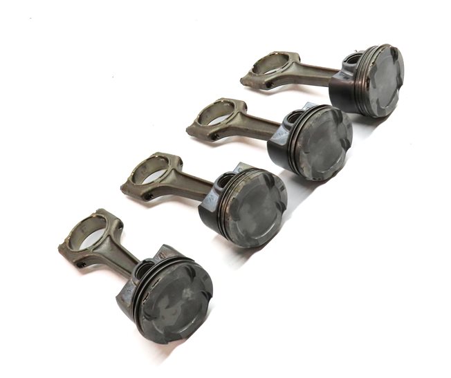 Thumbnail 3: 16-19 BMW 330E HYBRID (F30) 2.0L B48B20A ENGINE PISTON & CONNECTING ROD SET-4