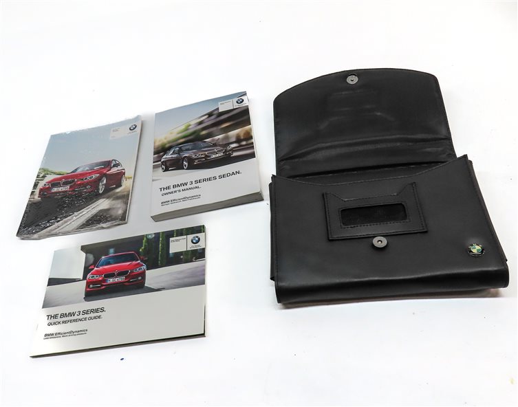 Thumbnail 2: 2012 BMW 328I (F30) 2.0L (N20) OWNER'S MANUAL BOOKLET SET/4 w/ CASE (BLACK)