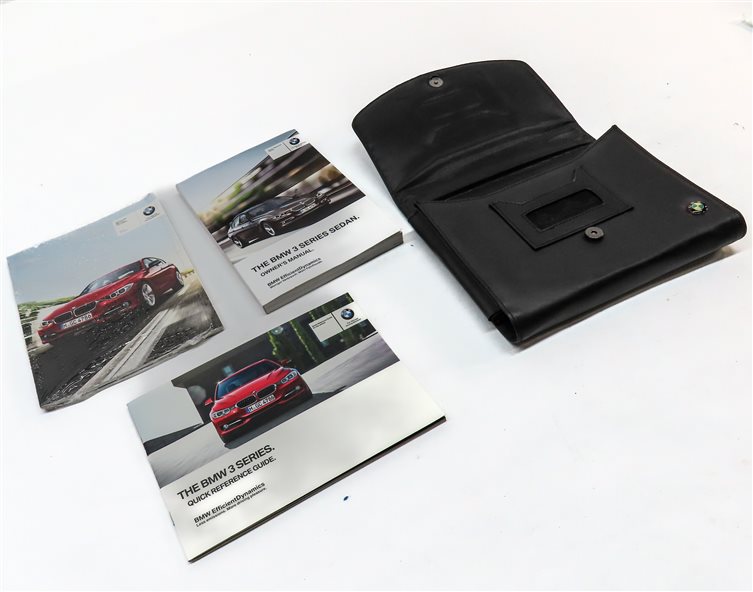 Thumbnail 3: 2012 BMW 328I (F30) 2.0L (N20) OWNER'S MANUAL BOOKLET SET/4 w/ CASE (BLACK)