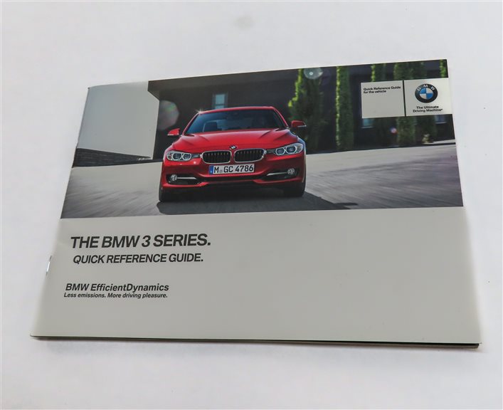 Thumbnail 4: 2012 BMW 328I (F30) 2.0L (N20) OWNER'S MANUAL BOOKLET SET/4 w/ CASE (BLACK)