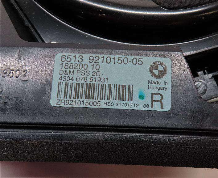 Thumbnail 15: 12 BMW 328I F30 RADIO STEREO AUDIO SOUND SYSTEM SUBWOOFER TWEETER SPEAKER SET/10