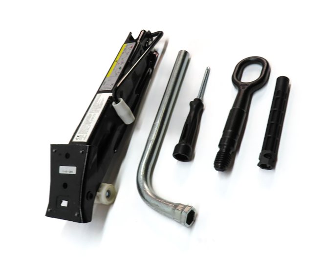 Thumbnail 4: 2012-2018 AUDI A6 S6 A7 S7 RS7 (C7) SPARE TIRE JACK w/ LUG WRENCH TOW HOOK TOOLS