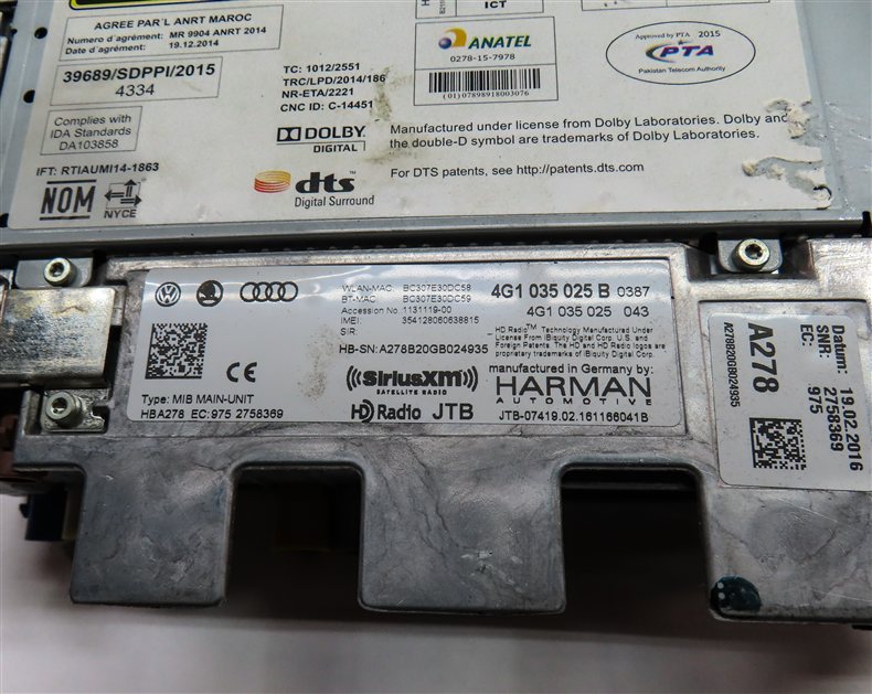 Thumbnail 6: 2016 AUDI A6 (C7) RADIO STEREO MMI MULTIMEDIA NAVIGATION CD PLAYER CONTROL UNIT
