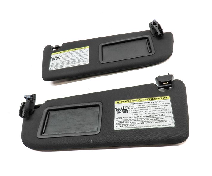 Thumbnail 2: 16-18 AUDI A6 (C7 4G) FRONT LEFT DRIVER & RIGHT PASSENGER SUNVISOR SET/2 (Black)