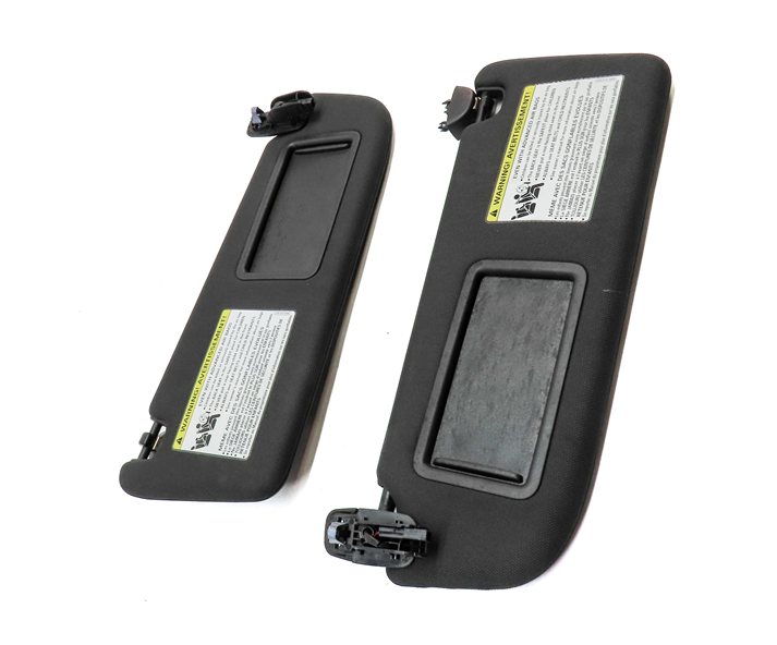 Thumbnail 3: 16-18 AUDI A6 (C7 4G) FRONT LEFT DRIVER & RIGHT PASSENGER SUNVISOR SET/2 (Black)