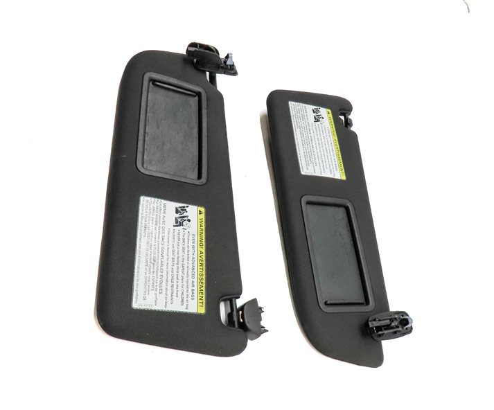 Thumbnail 4: 16-18 AUDI A6 (C7 4G) FRONT LEFT DRIVER & RIGHT PASSENGER SUNVISOR SET/2 (Black)