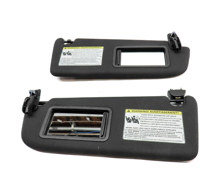 Thumbnail 5: 16-18 AUDI A6 (C7 4G) FRONT LEFT DRIVER & RIGHT PASSENGER SUNVISOR SET/2 (Black)