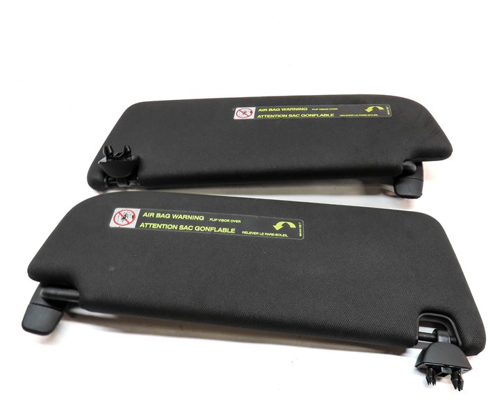 Thumbnail 6: 16-18 AUDI A6 (C7 4G) FRONT LEFT DRIVER & RIGHT PASSENGER SUNVISOR SET/2 (Black)