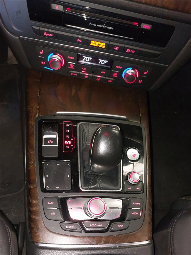 16-18 AUDI A6 A7 S6 S7 RS7 (C7 4G8) RADIO MEDIA MMI NAVI SHIFT INDICATOR PANEL