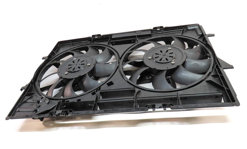 Thumbnail 2: 12-18 AUDI A6 A7 (C7) 3.0L SUPERCHARGED ENGINE RADIATOR COOLING FAN w/ SHROUD