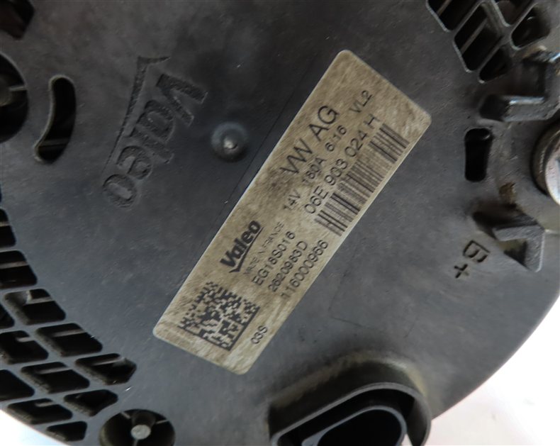 Thumbnail 7: 16-18 AUDI A6 A7 C7 4G8 3.0L ENGINE 180 AMP ALTERNATOR GENERATOR CHARGER