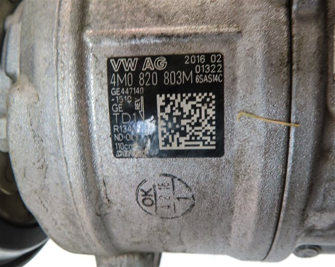 Thumbnail 6: 16-18 AUDI A6 A7 C7 4G8 3.0L ENGINE AIR CONDITIONER AC COMPRESSOR