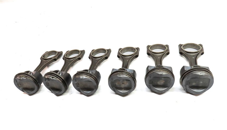Thumbnail 2: 15-18 AUDI A3 A6 TT (8V C7 4G 8S) 2.0L TURBO ENGINE PISTON & CONNECTING ROD SET6