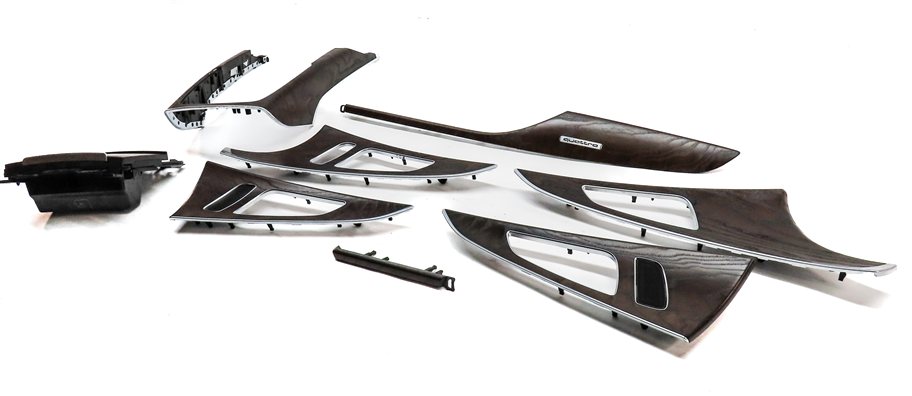 2016 AUDI A6 (C7) INTERIOR DASH CENTER CONSOLE DOOR TRIM SET/8 (Ash)