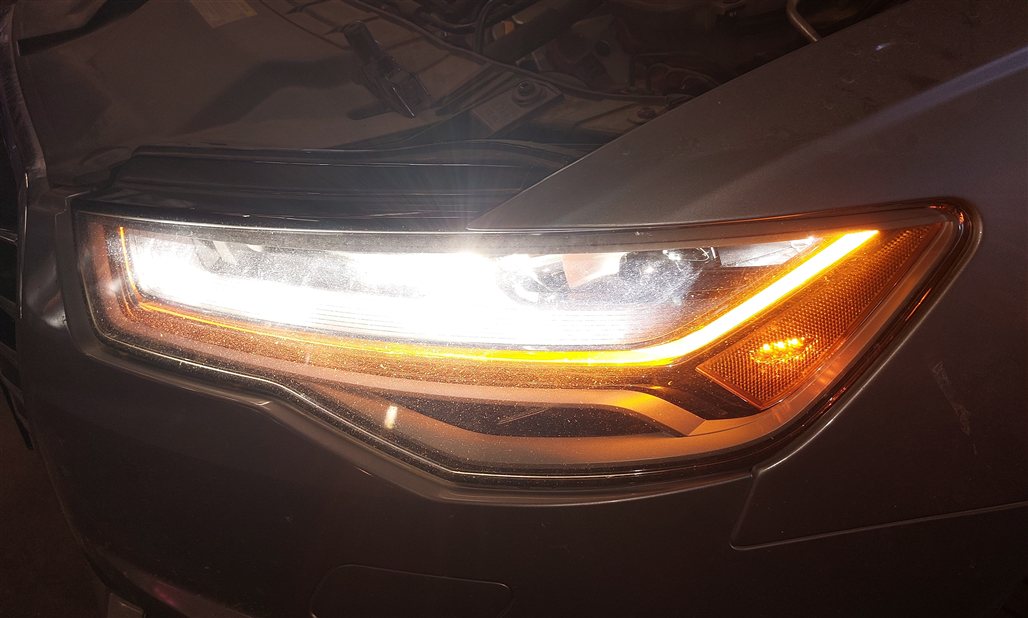 Thumbnail 2: 2016-2018 AUDI A6 S6 C7 4G8 FRONT LEFT DRIVER LED HEADLIGHT HEAD LIGHT LAMP