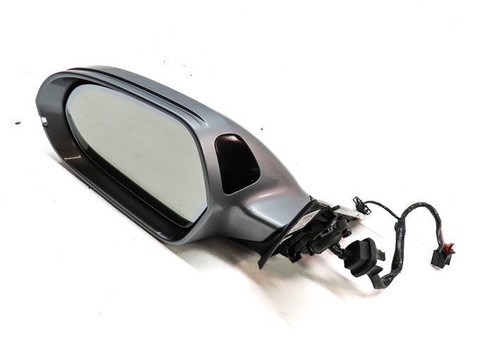 AUDI 14-18 A6 (17 S6) LEFT DRIVER DOOR MIRROR PFOLD HEAT MEMORY AUTODIM (Gray)