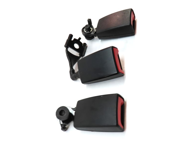 Thumbnail 3: 2011 PORSCHE CAYENNE (958) REAR LEFT CENTER RIGHT SEATBELT BUCKLE RECEIVER SET/3