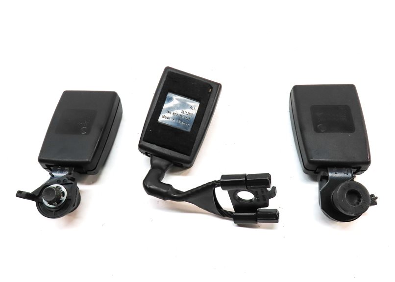 Thumbnail 5: 2011 PORSCHE CAYENNE (958) REAR LEFT CENTER RIGHT SEATBELT BUCKLE RECEIVER SET/3