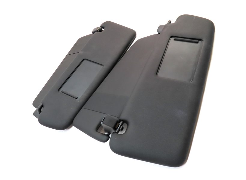 Thumbnail 3: 2011-2014 PORSCHE CAYENNE (958) FRONT LEFT & RIGHT SUNVISOR SHADE SET 2 (BLACK)
