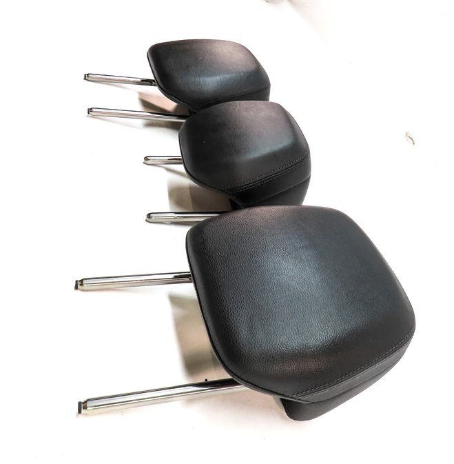 Thumbnail 3: 11-18 PORSCHE CAYENNE (858) REAR LEFT CENTER RIGHT SEAT HEADREST SET/3 (BLACK)
