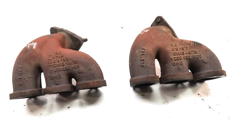 Thumbnail 2: 2011-2018 PORSCHE CAYENNE (958) 3.6L ENGINE LEFT & RIGHT EXHAUST MANIFOLD SET-2