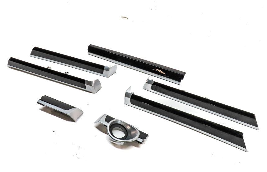 2011 PORSCHE CAYENNE (958) INTERIOR DASH FRONT/REAR DOOR TRIM SET/ 7 (BLACK)