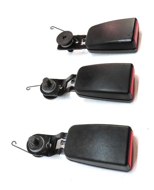 Thumbnail 4: 09 MERCEDES GL550 (X164) 2ND ROW LEFT CENTER RIGHT SEATBELT BUCKLE RECEIVER SET